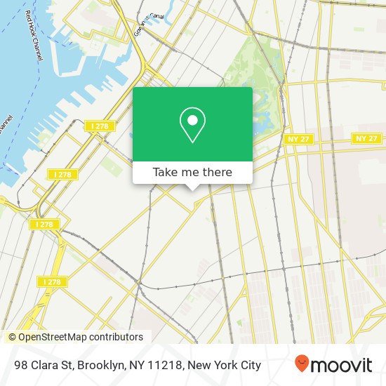 98 Clara St, Brooklyn, NY 11218 map