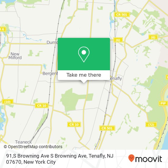 91,S Browning Ave S Browning Ave, Tenafly, NJ 07670 map