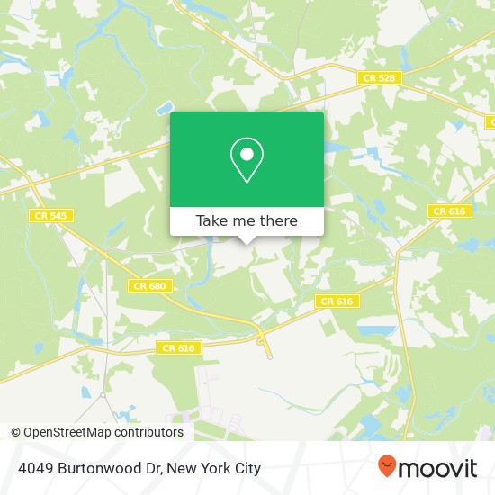 Mapa de 4049 Burtonwood Dr, Trenton, NJ 08641