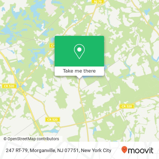 Mapa de 247 RT-79, Morganville, NJ 07751