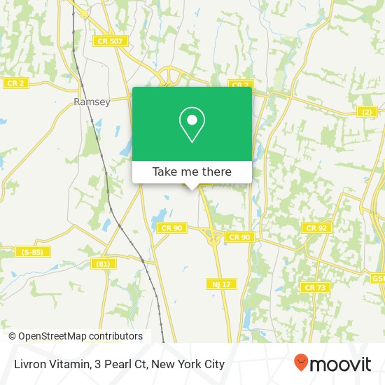 Livron Vitamin, 3 Pearl Ct map