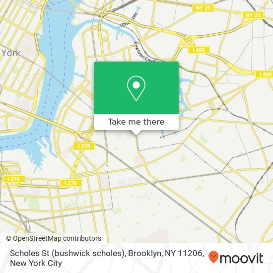 Scholes St (bushwick scholes), Brooklyn, NY 11206 map