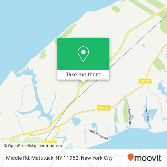 Mapa de Middle Rd, Mattituck, NY 11952