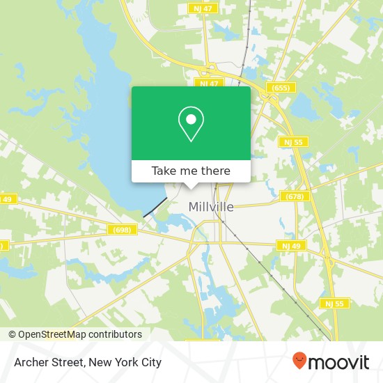 Archer Street, Archer St, Millville, NJ 08332, USA map