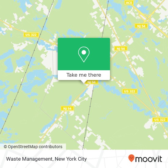 Waste Management, 1164 Route 54 map