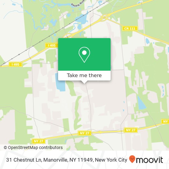 Mapa de 31 Chestnut Ln, Manorville, NY 11949