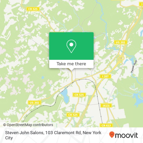 Mapa de Steven John Salons, 103 Claremont Rd