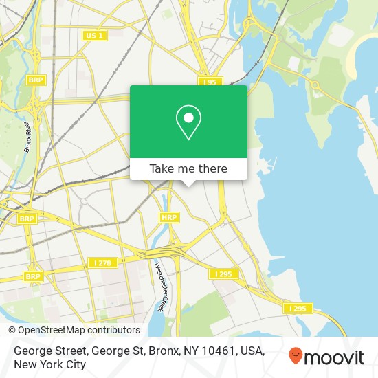 Mapa de George Street, George St, Bronx, NY 10461, USA