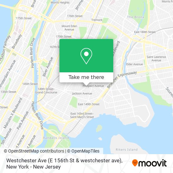 Westchester Ave (E 156th St & westchester ave) map