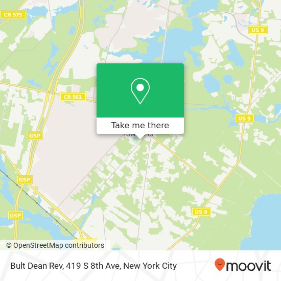 Mapa de Bult Dean Rev, 419 S 8th Ave
