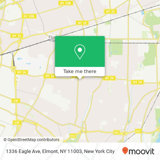 1336 Eagle Ave, Elmont, NY 11003 map