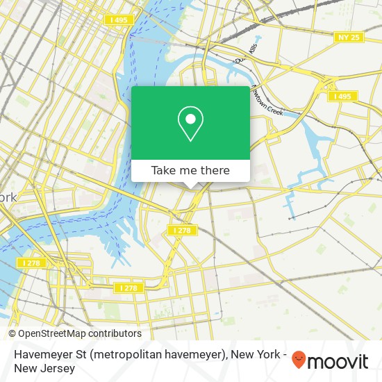 Havemeyer St (metropolitan havemeyer) map