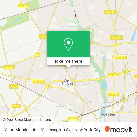 Zaps Mobile Lube, 51 Lexington Ave map