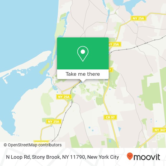 Mapa de N Loop Rd, Stony Brook, NY 11790