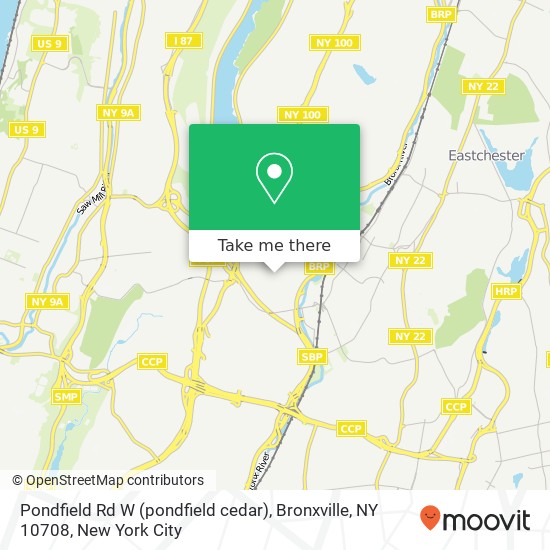 Pondfield Rd W (pondfield cedar), Bronxville, NY 10708 map