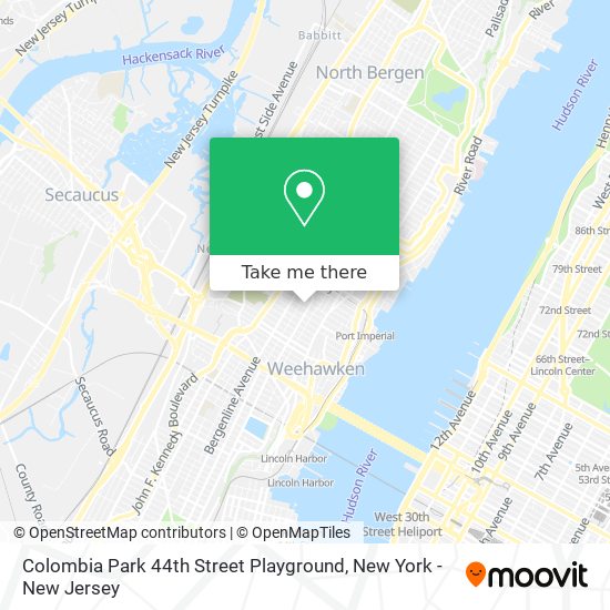 Colombia Park 44th Street Playground map