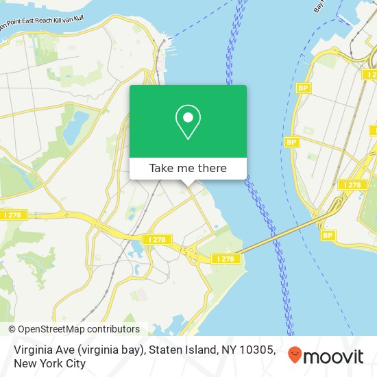 Virginia Ave (virginia bay), Staten Island, NY 10305 map