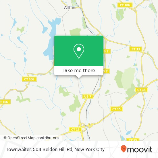 Mapa de Townwaiter, 504 Belden Hill Rd