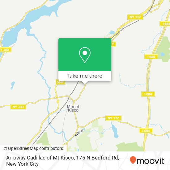 Mapa de Arroway Cadillac of Mt Kisco, 175 N Bedford Rd