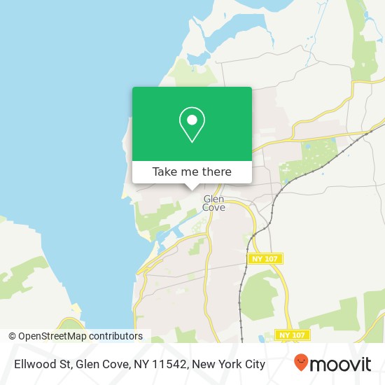 Mapa de Ellwood St, Glen Cove, NY 11542