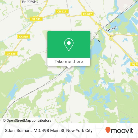 Sdani Sushana MD, 498 Main St map