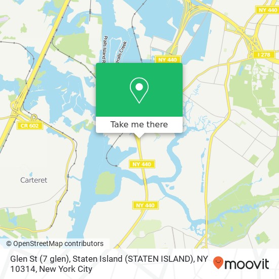 Glen St (7 glen), Staten Island (STATEN ISLAND), NY 10314 map