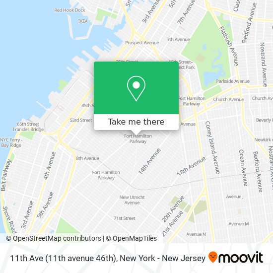 Mapa de 11th Ave (11th avenue 46th)