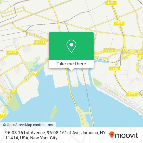 96-08 161st Avenue, 96-08 161st Ave, Jamaica, NY 11414, USA map