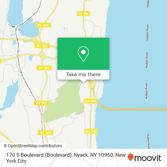 170 S Boulevard (Boulevard), Nyack, NY 10960 map