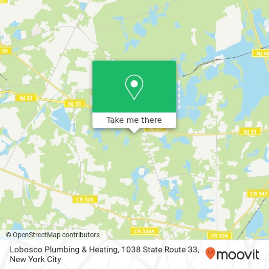 Mapa de Lobosco Plumbing & Heating, 1038 State Route 33