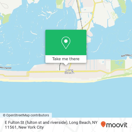 E Fulton St (fulton st and riverside), Long Beach, NY 11561 map