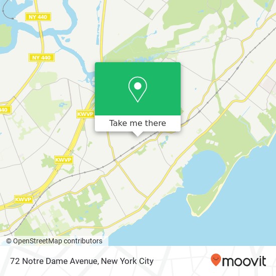 Mapa de 72 Notre Dame Avenue