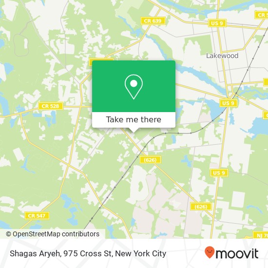 Mapa de Shagas Aryeh, 975 Cross St