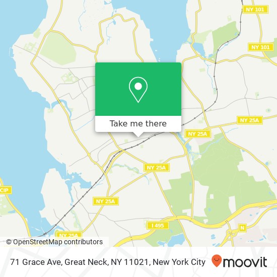 Mapa de 71 Grace Ave, Great Neck, NY 11021