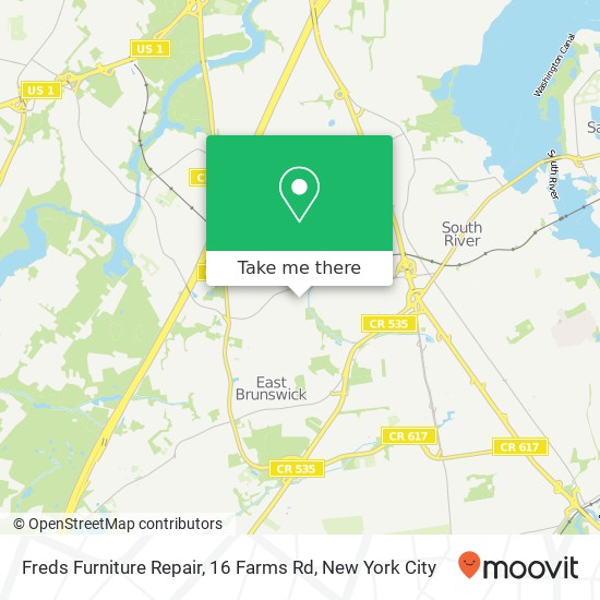 Freds Furniture Repair, 16 Farms Rd map