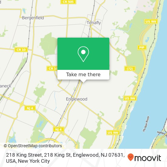 218 King Street, 218 King St, Englewood, NJ 07631, USA map