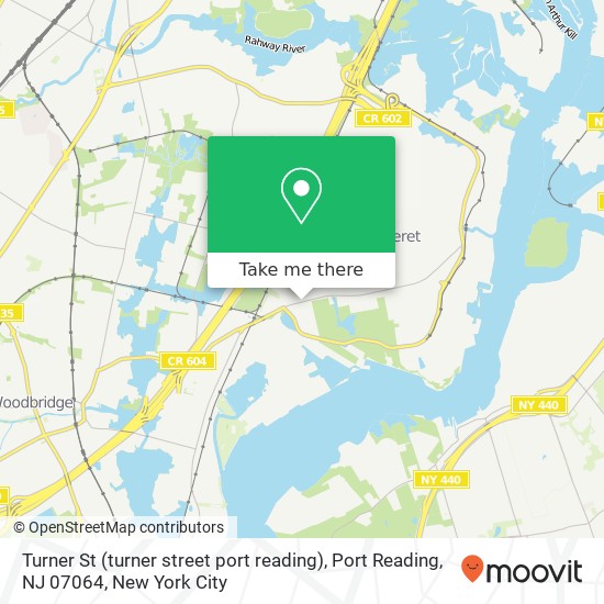 Turner St (turner street port reading), Port Reading, NJ 07064 map