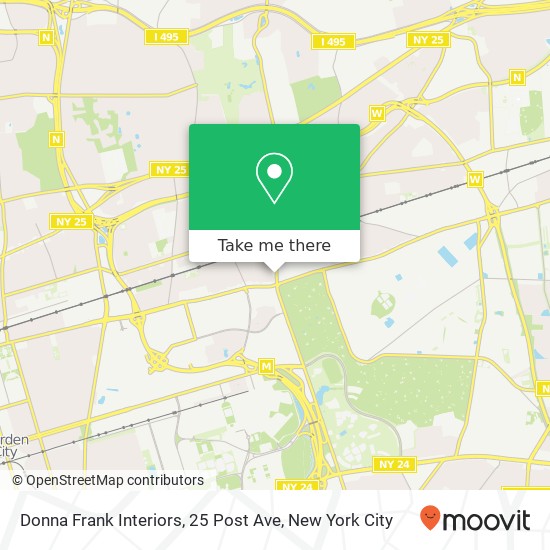 Mapa de Donna Frank Interiors, 25 Post Ave