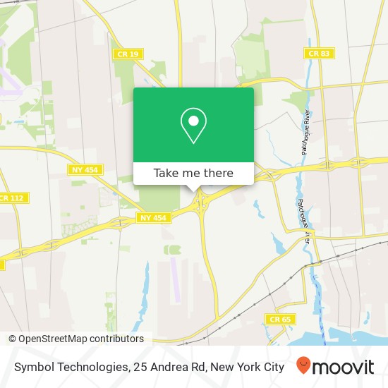 Symbol Technologies, 25 Andrea Rd map