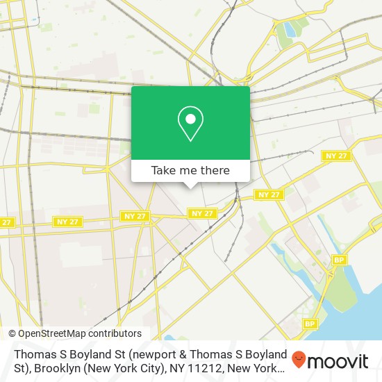 Thomas S Boyland St (newport & Thomas S Boyland St), Brooklyn (New York City), NY 11212 map