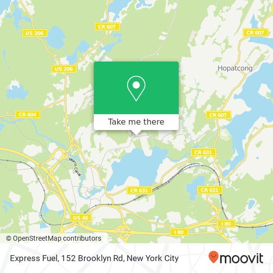 Mapa de Express Fuel, 152 Brooklyn Rd