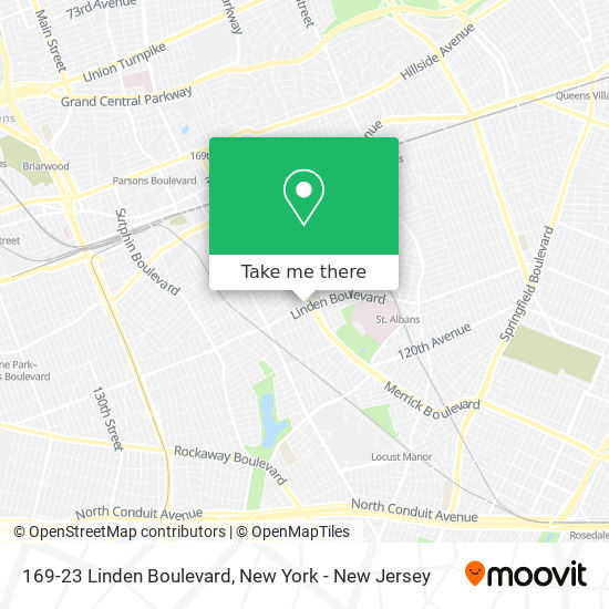 Mapa de 169-23 Linden Boulevard