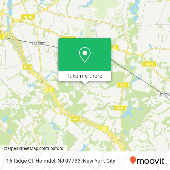 16 Ridge Ct, Holmdel, NJ 07733 map