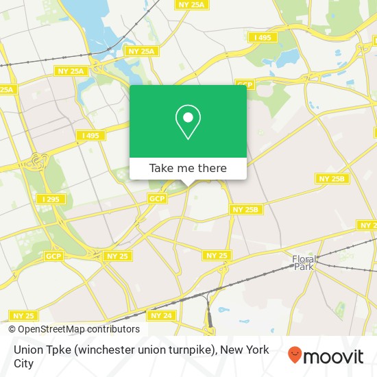 Mapa de Union Tpke (winchester union turnpike), Queens Village, NY 11427