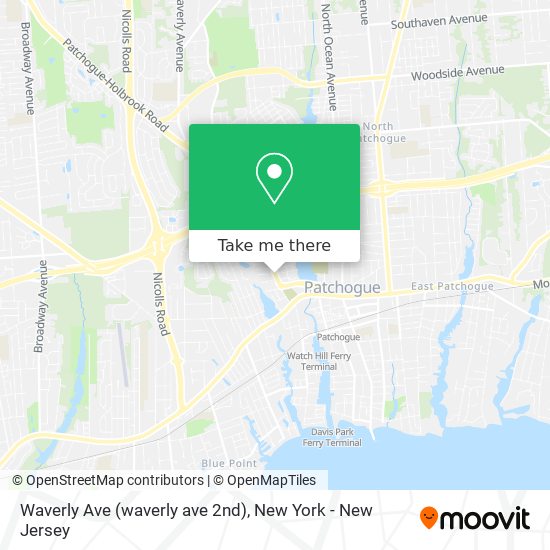 Waverly Ave (waverly ave 2nd) map