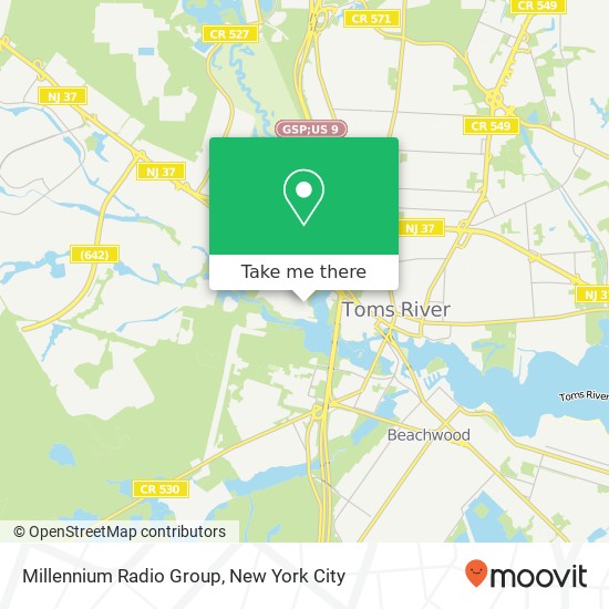 Millennium Radio Group map