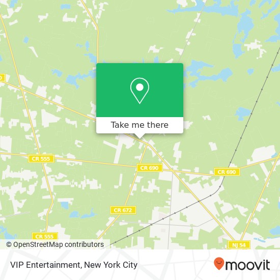 Mapa de VIP Entertainment, 164 Harding Hwy