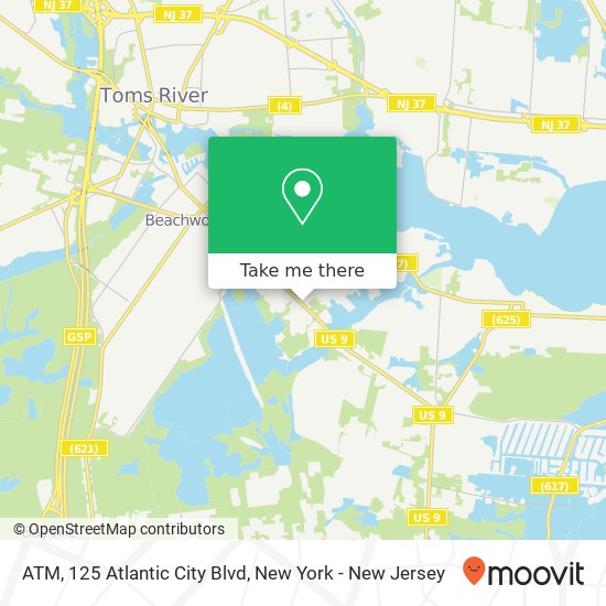 ATM, 125 Atlantic City Blvd map