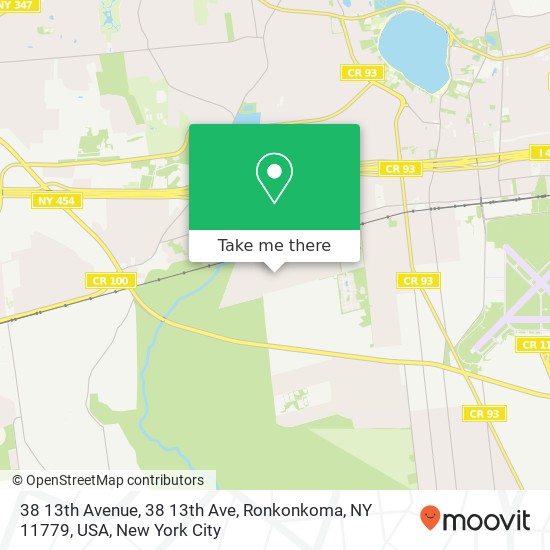 38 13th Avenue, 38 13th Ave, Ronkonkoma, NY 11779, USA map