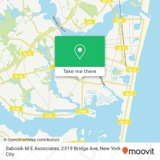 Sabosik M E Associates, 2319 Bridge Ave map